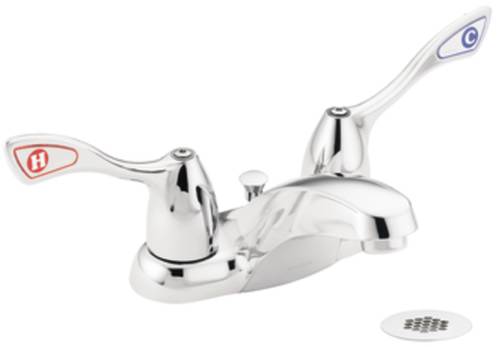 MOEN LAVATORY FAUCET WRIST BLADE 4 IN. WITH GRID LEAD FREE - Click Image to Close