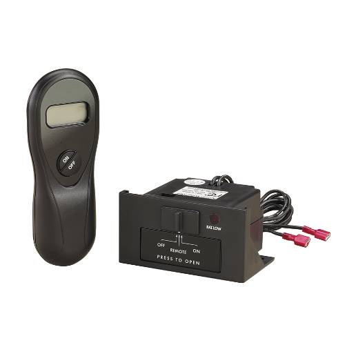 LOG SET REMOTE CONTROL WITH ON AND OFF AND TEMPERATURE DISPLAY