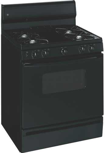 GE RANGE GAS FREE STANDING 30 IN. BLACK - Click Image to Close