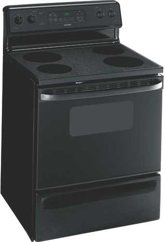 HOTPOINT RANGE ELECTRIC 30 IN. FREE STANDING BLACK - Click Image to Close