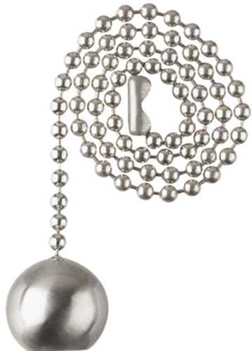PULL CHAIN 36" BR NICKEL - Click Image to Close