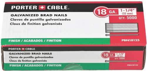 BRAD NAIL, 18 GAUGE, 1-1/4 IN. LONG, T-SHAPED HEAD, CHISEL POINT - Click Image to Close