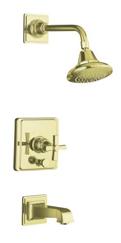 KOHLER PINSTRIPE® PURE RITE TEMP® PRESSURE BALANCING BATH AND SH KOHLER PINSTRIPE® PURE RITE TEMP® PRESSURE BALANCING BATH AND SH