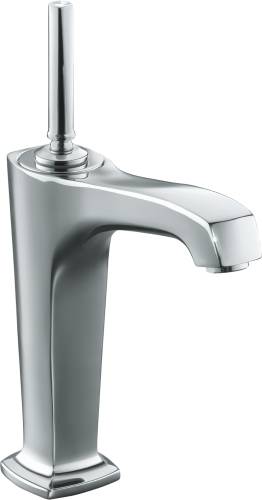 KOHLER MARGAUX TALL SINGLE CONTROL LAVATORY FAUCET, POLISHED CH - Click Image to Close
