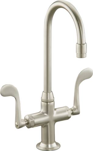 KOHLER ESSEX ENTERTAINMENT SINK FAUCET, VIBRANT BRUSHED NICKEL - Click Image to Close