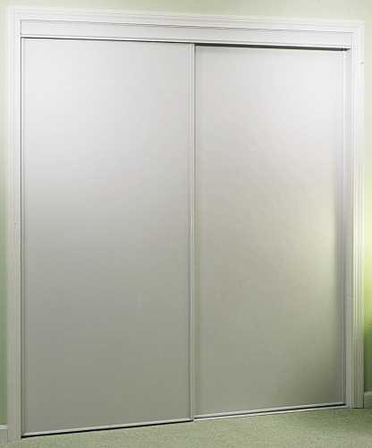 BYPASS DOOR 60 IN. X 80 IN. WHITE FLUSH VINYL - Click Image to Close