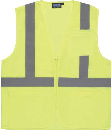 S363P CLASS 2 SAFETY VEST, LIME LG - Click Image to Close