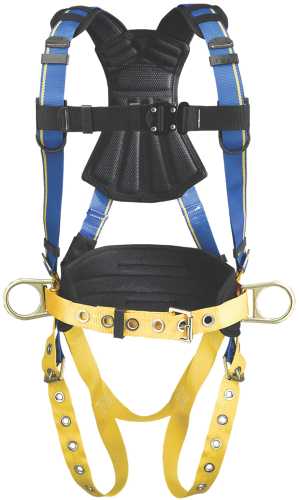 BLUE ARMOR 2000 H132102 CONSTRUCTION 3 D RINGS HARNESS, MEDIUM/L - Click Image to Close