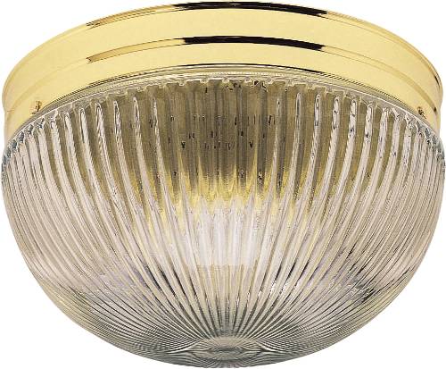 CEILING FIXTURE, WHITE RIBBED GLASS, CHROME HOUSING FC8T9/CW