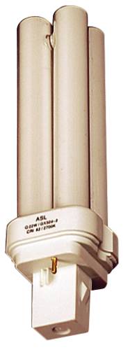 GX23 28 WATT 15MM QUAD TUBE 2 PIN WARM COLOR COMPACT FLUORESCENT - Click Image to Close