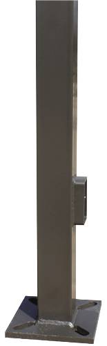SQUARE STEEL LIGHT POLE 25 FT. - Click Image to Close