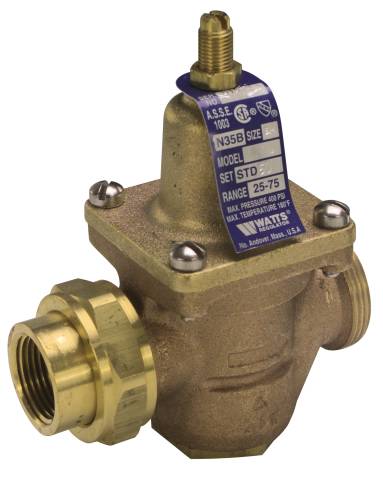 WATER PRES RED VALVE 3/4 UNION LEAD FREE - Click Image to Close