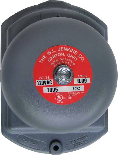 OUTDOOR GENERAL SIGNALING BELL 6" 120V - Click Image to Close
