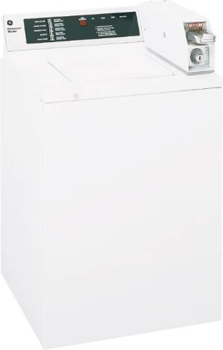 GE WASHER COIN-OPERATED WHITE - Click Image to Close