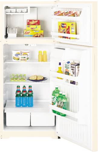HOTPOINT ENERGY STAR 16.5 CU FT TOP-FREEZER REFRIGERATOR WHITE - Click Image to Close