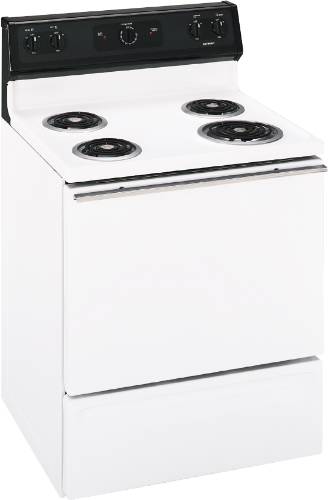 HOTPOINT RANGE ELECTRIC 30 IN. FREE STANDING BISQUE - Click Image to Close