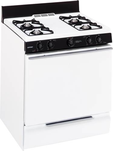 HOTPOINT RANGE GAS 30 IN. STANDARD PILOT FREE STANDING BISQUE - Click Image to Close