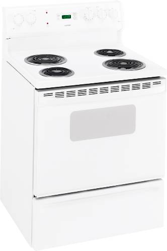 HOTPOINT RANGE ELECTRIC 30 IN. FREE STANDING WHITE - Click Image to Close