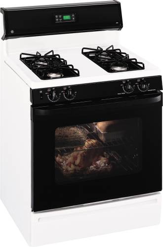 GE RANGE GAS FREE STANDING 30 IN. WHITE - Click Image to Close