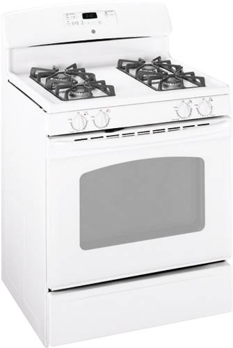 GE RANGE GAS EXTRA-LARGE 30 IN. WHITE - Click Image to Close