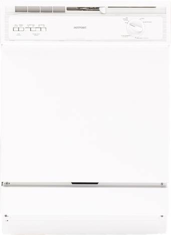 HOTPOINT DISHWASHER BUILT-IN 24 IN. WHITE - Click Image to Close