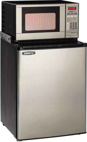 MICROWAVE/REFRIGERATOR COMBO STAINLESS - Click Image to Close