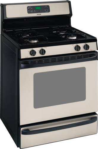 HOTPOINT RANGE GAS 30 IN. FREE STANDING SILVER METALLIC - Click Image to Close
