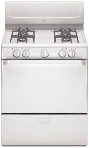 WHIRLPOOL 30 IN. FREE STANDING GAS RANGE ELECTRIC IGNITION - Click Image to Close