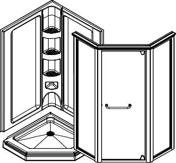 BRADLEY PILASTER WALL HARDWARE KIT - Click Image to Close