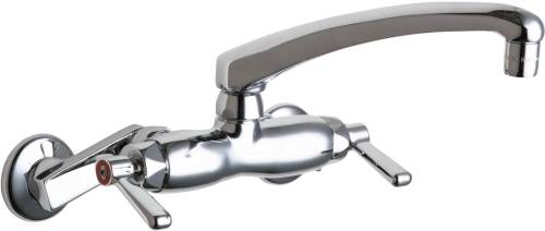 CHICAGO FAUCETS WALL MOUNT KITCHEN SINK FAUCET WITH 12 IN. L TYP