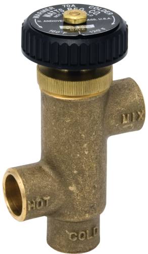 TEMPERING VALVE HOT WATER EXTENDER 1/2 IN SWEAT - Click Image to Close