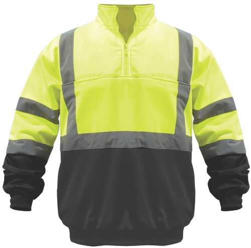 UTILITY PRO WEAR PULLOVER SOFT SHELL JACKET, YELLOW AND BLACK, 4 - Click Image to Close