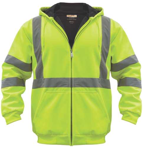 UTILITY PRO WEAR HOODED SOFT SHELL JACKET, YELLOW, 4XL - Click Image to Close