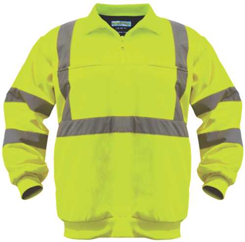 UTILITY PRO WEAR PULLOVER SOFT SHELL JACKET, YELLOW, LARGE
