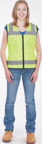 UTILITY PRO WEAR LADIES NYLON SAFETY VEST, YELLOW, SMALL - Click Image to Close