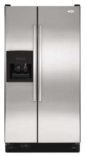 WHIRLPOOL SIDE BY SIDE REFRIGERATOR 21.7 CU. FT. STAINLESS STEEL - Click Image to Close