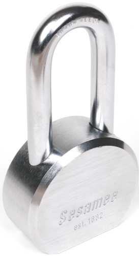 CCL STEEL HEAVY DUTY, ROUND BODY PADLOCK KEYED DIFFERENT, 2 INC - Click Image to Close
