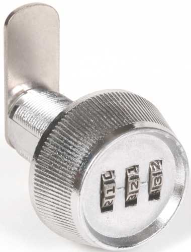 DIAL COMBINATION CAM LOCK RESETTABLE, 15/16 INCH - Click Image to Close
