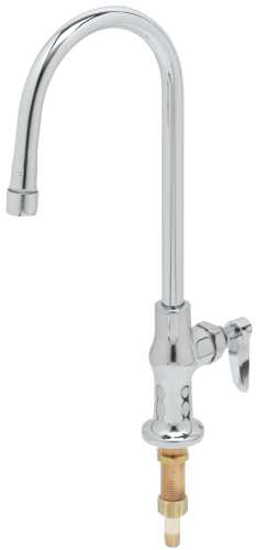 T & S BRASS WORKS DECK MOUNT SINGLE PANTRY FAUCET WITH RIGID GOO - Click Image to Close