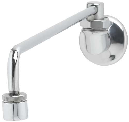 T & S BRASS WORKS WALL MOUNT RANGE FAUCET WITH AERATOR, 13-3/4 I