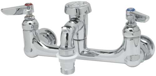 T & S BRASS WORKS SERVICE SINK FAUCET WITH VACUUM BREAKER, QUICK