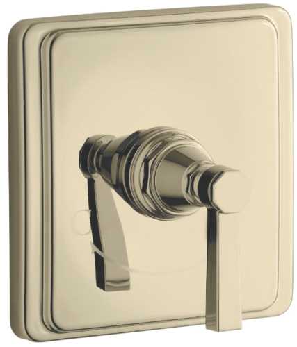KOHLER PINSTRIPE PURE THERMOSTATIC VALVE TRIM, VIBRANT FRENCH G