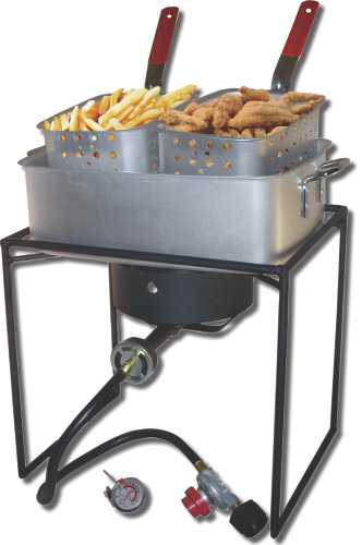 HEAVY DUTY RECTAGULAR PROPANE COOKER, 15 QUART - Click Image to Close