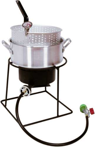 HEAVY DUTY 12 IN. PORTABLE PROPANE COOKER WITH 10 QUARTT BASKET