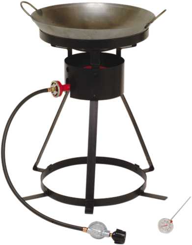 HEAVY DUTY BOLT TOGETHER PROPANE WOK COOKER PACKAGE WITH 18 IN. - Click Image to Close