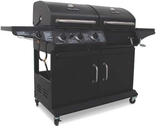 CHARCOAL / GAS COMBO GRILL - Click Image to Close