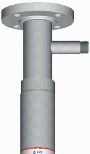 RW LYALL ANODELESS SERVICE RISER WITH COUPLING 30 IN. HIGH, 3/4 - Click Image to Close