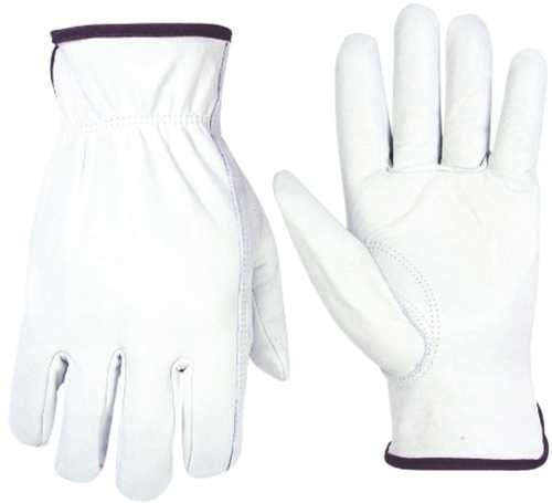 TOP GRAIN COWHIDE DRIVER WORK GLOVES MEDIUM - Click Image to Close