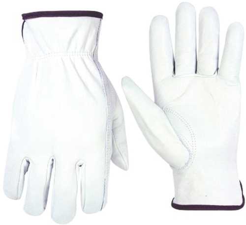 TOP GRAIN COWHIDE DRIVER WORK GLOVES LARGE - Click Image to Close