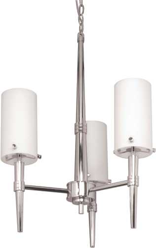 JET 5 LIGHT 23 1/2 IN. HALOGEN CHANDELIER WITH SATIN WHITE GLASS - Click Image to Close